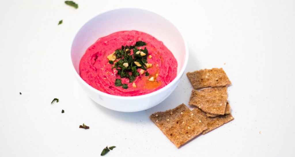Beet Hummus with Fresh Mint Yuve Blog